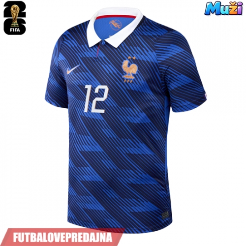 Lacne Muži Futbalové dres Francúzsko Randal Kolo Muani #12 MS 2026 Krátky Rukáv - Domáci